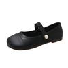 Women Flat Shoes Fashionable and Versatile Square Toe French Mary Shoes Women New Summer Soft Soled Beanie Shoes Plus Size 35-43