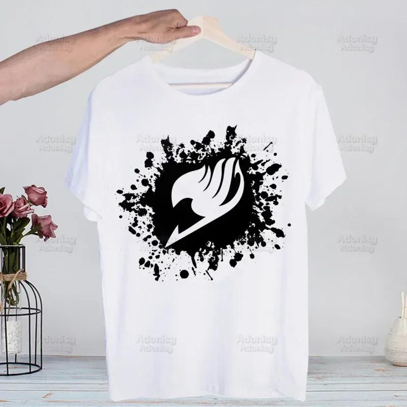 Anime Fairy Tail Natsu Dragneel Lucy T-shirts Summer Men/Women Hip Hop Funny Tshirt Streetwear T Shirt Short Sleeve Tee Top