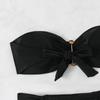 Split Sexy Swimsuit Tube Top Bikini Suit