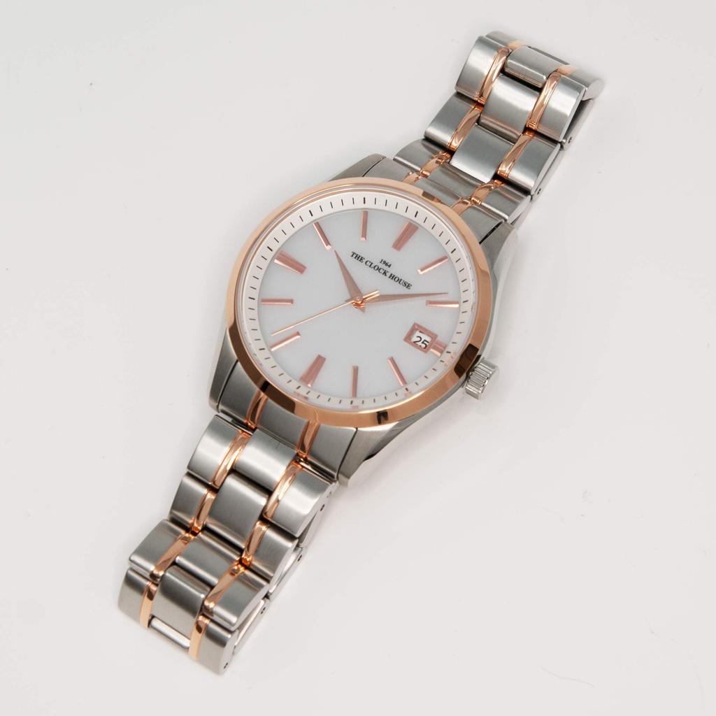 THE CLOCK HOUSE Мужские солнечные часы, Деловые/Формальные, MBF1006-WH2A