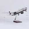 Модель самолета Air Canada 777 47 см игрушки для мальчиков коллекционный самолет со светодиодной подсветкой колеса сувенирный самолет игрушка