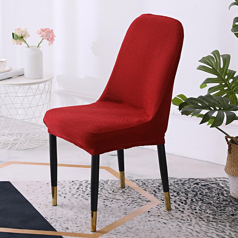 Curved Chair Cover Semicircular Elastic Special-shaped Chair Cover Chair Cushion Set Chair Cushion Integrated Backrest Chair Cover Household