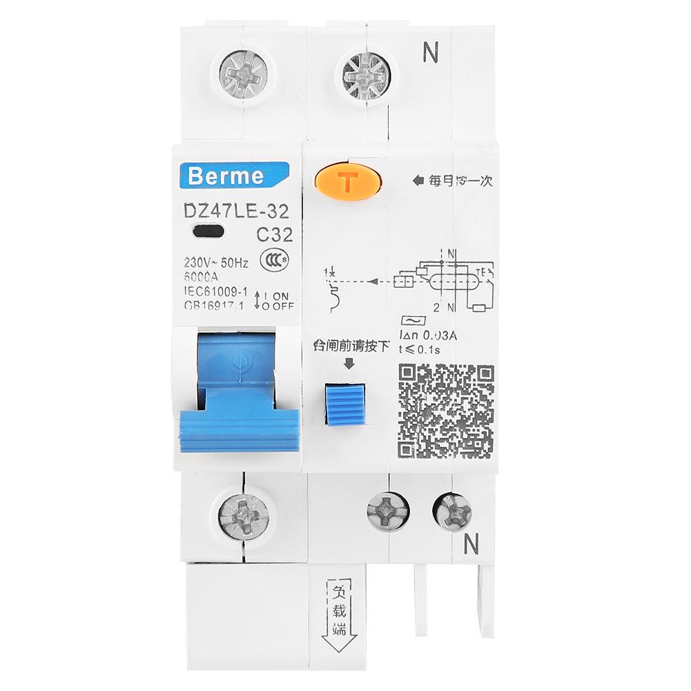 DZ47LE-32 1P+N C32 Автоматический выключатель остаточного тока 30 мА 230 В