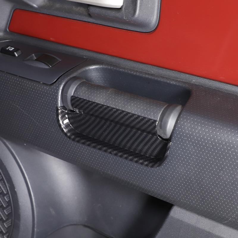 АБС-пластик Углеродное волокно/Черный Для Toyota FJ Cruiser 2007-2026 Автомобильная дверная ручка Органайзер для хранения в двери Разделитель Органайзер для хранения Автомобильные аксессуары