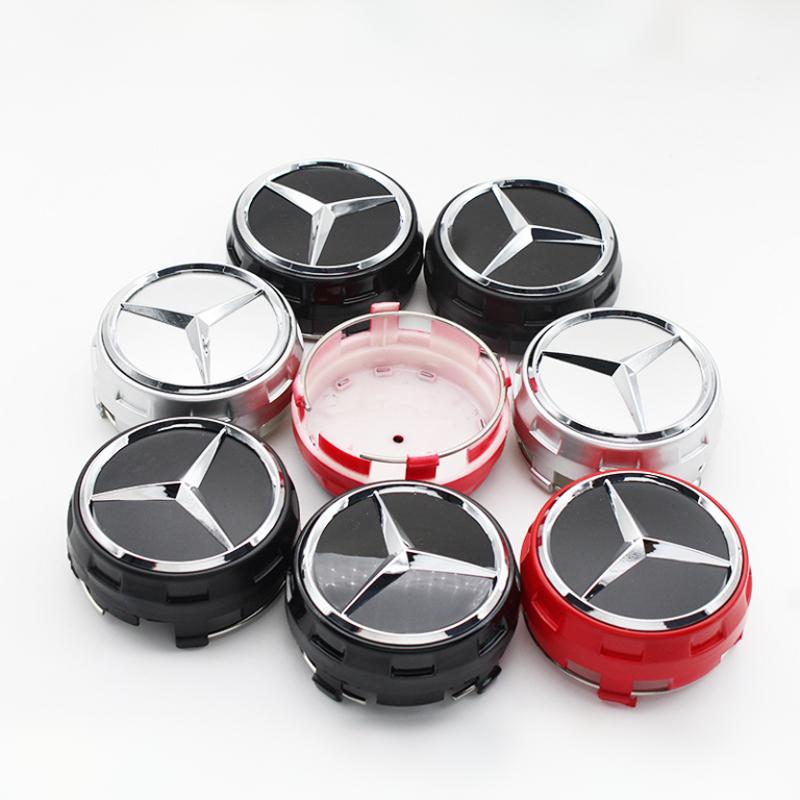 4Pcs 75mm Car Wheel Center Cap Hub Covers Badge For Mercedes Benz AMG B/C/E/S Class C43 C63 E43 E53 E63 GLC GLK CLA Accessories