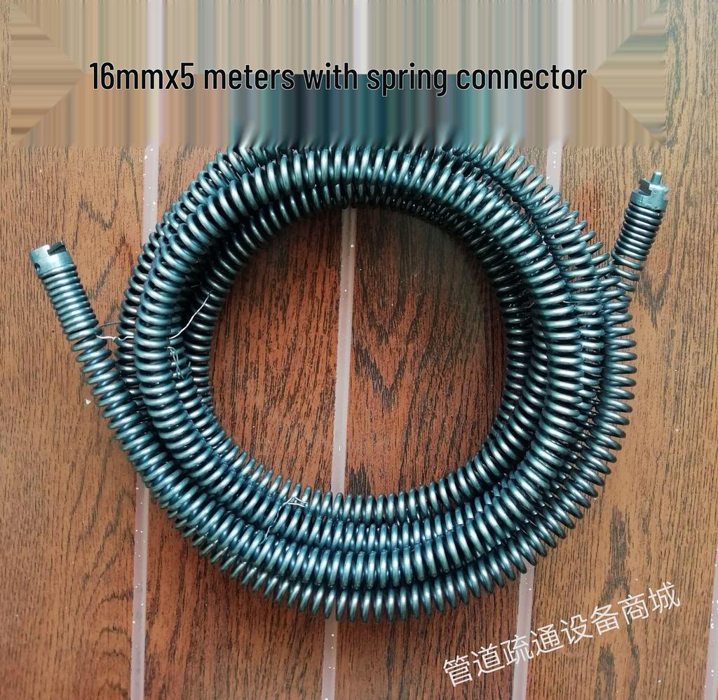 Электрический очиститель стоков - Гибкая пружина 16 мм для труб