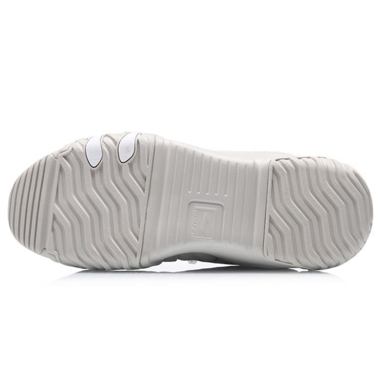 Li Ning Cat Paw Lite Ткань Амортизация Скользкие Устойчивые к истиранию Низкие Беговые кроссовки Мужские Серые AGLQ107-2