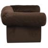 vidaXL Dog Sofa with Drawer, Brown, 75 x 50 x 38 cm, Plush