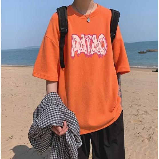 Men Short Sleeve T-Shirts Letter Graphic Print Half Sleeve Tshirts Pullover T-shirt Casual Tee Man Casual Round Neck Retro Tops For