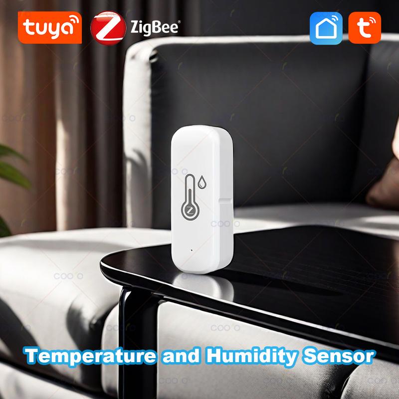 Tuya Zigbee Датчик температуры и влажности Умный дом Комнатный термометр Гигрометр Мониторинг через приложение работает с Smart Life Zigbee2mqtt