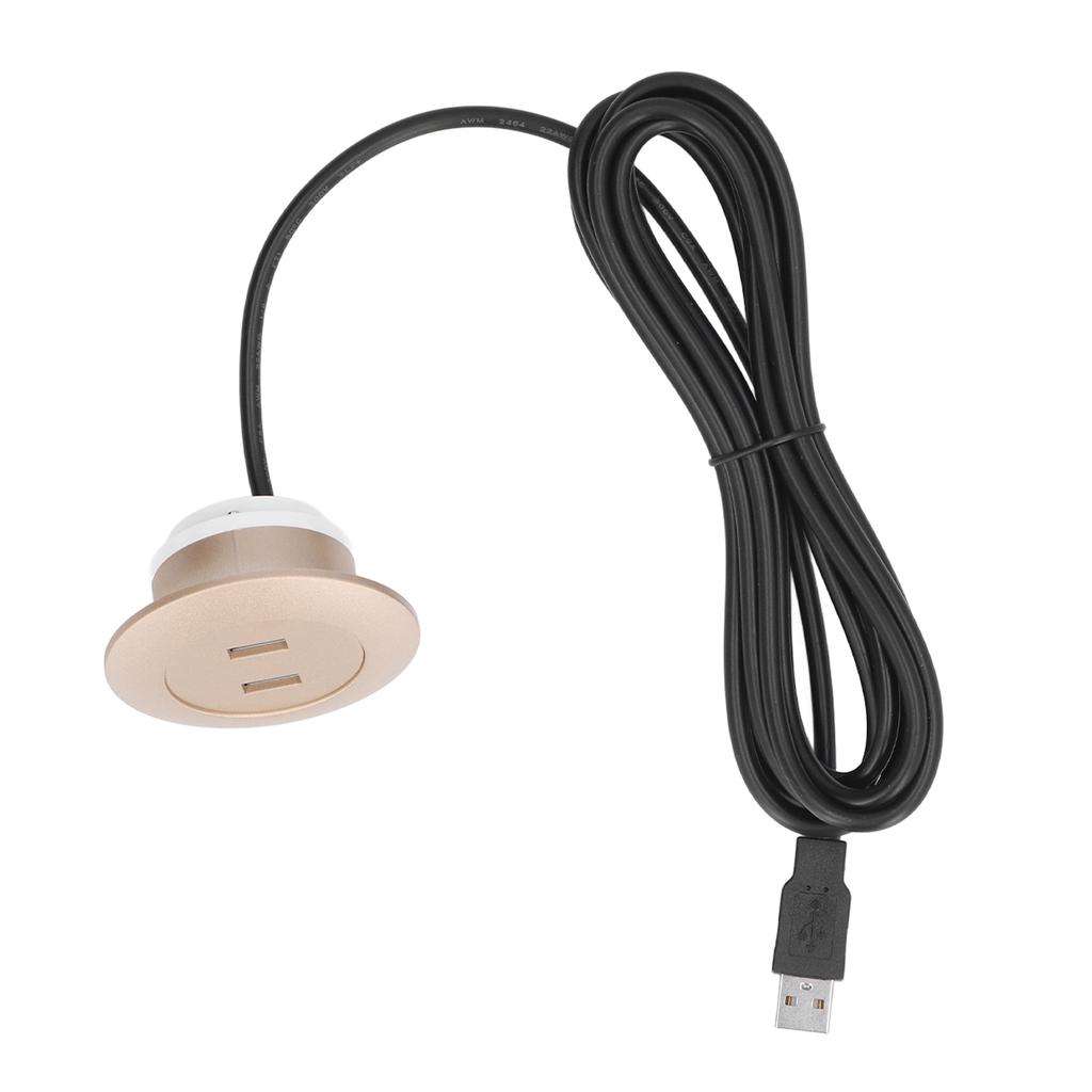 Разъем для зарядки USB для дивана, скрытый монтаж, два порта USB для зарядки, розетка для домашнего использования, золото