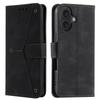 For iPhone 16 Plus Case Splicing Stitching Leather Wallet Phone Cover