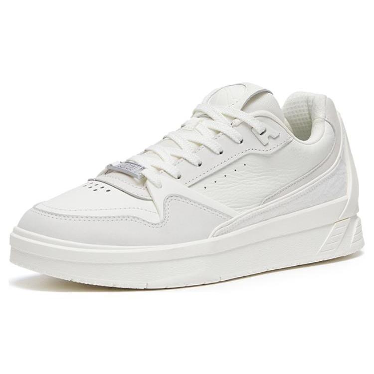 Anta Life Collection Hayward GH Slip Resistant Abrasion Resistant Low top Skateboard Shoes Men's White 912318090-1
