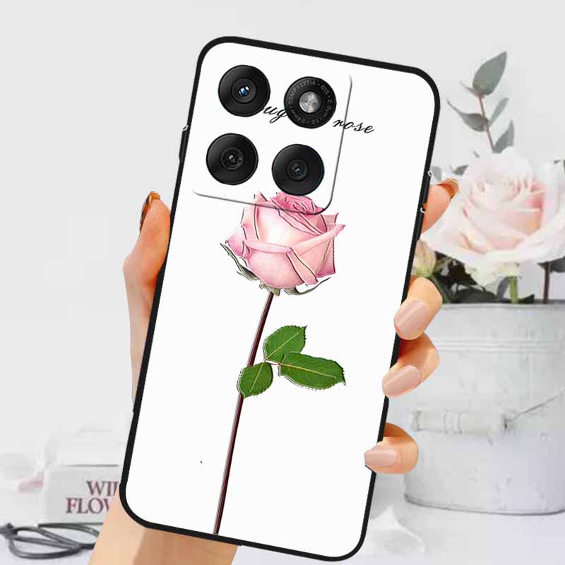 3D Тисненые Чехлы Для Edge 60 Fusion / Edge 60 Pro Рельефные Тисненые Ретро Силиконовая Задняя Крышка Для Edge 60 Stylus Черный Funda 60 Pro