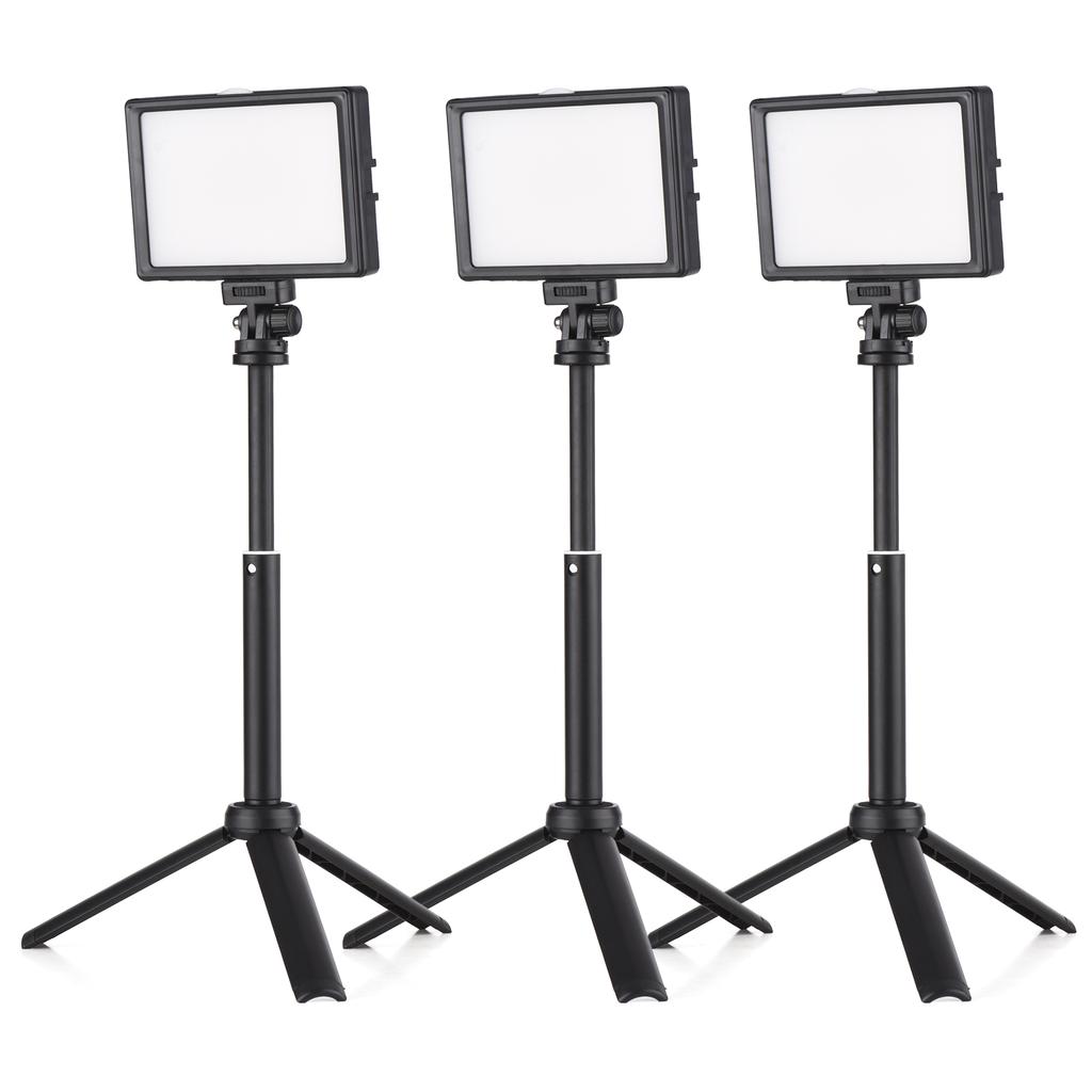 3 упаковки, 15 Вт, набор светодиодных видеоламп, заполняющая лампа для настольной фотографии, двухцветная, с регулируемой температурой