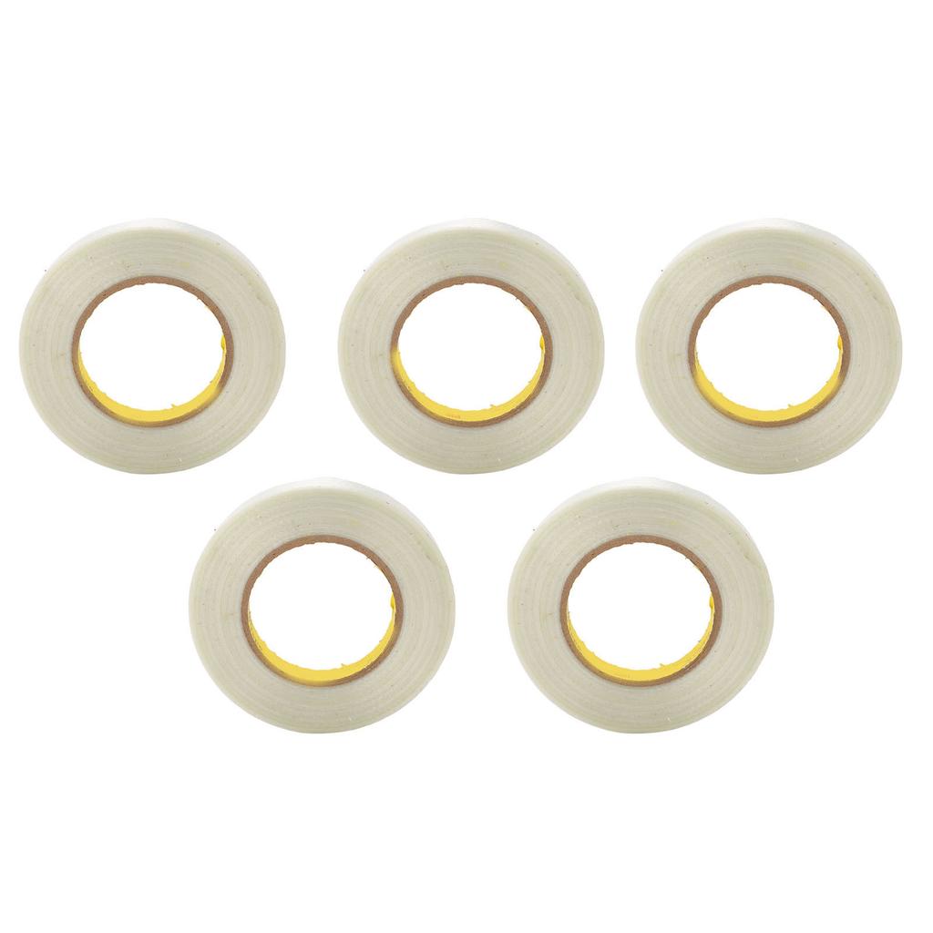 5Pcs Filament Strapping Tape Transparent Fiberglass Strong Tensile for Packing Sealing