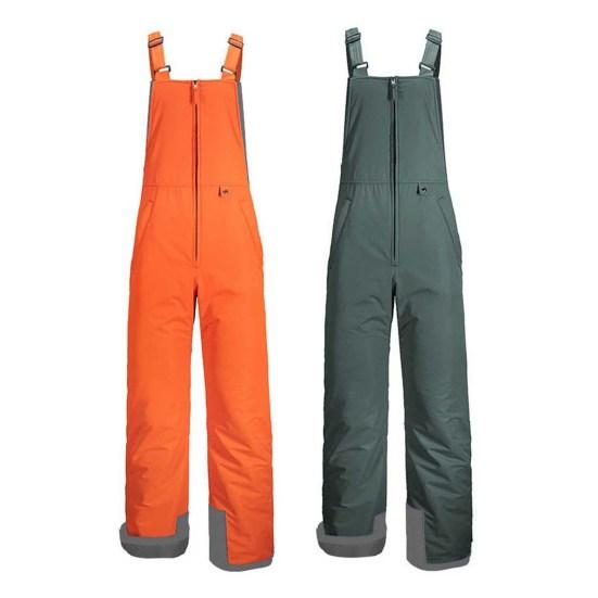 Waterproof Ski Pants Women Ski Bib Insulated Overalls Thickened Adjustable Shoulder Strap
