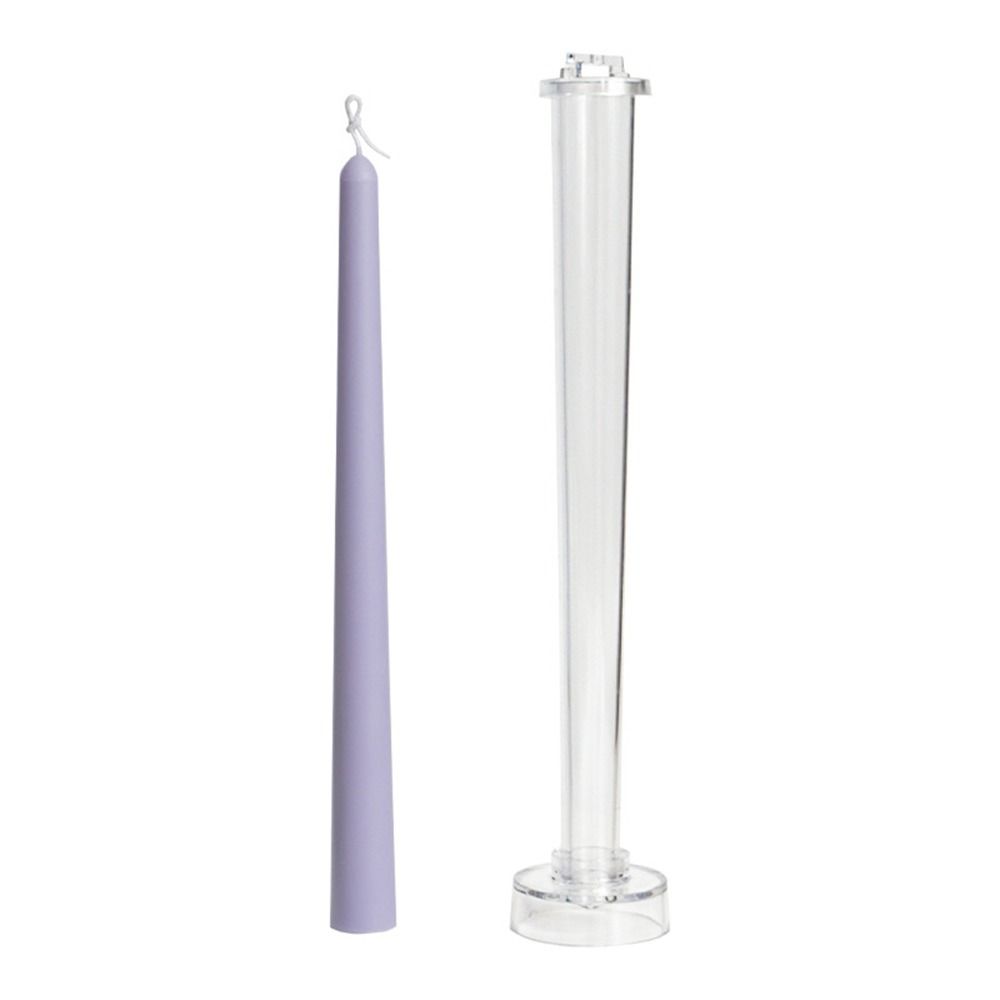 Supplies Party Clay Tools Clear Plastic Cylindrical Candle Mould Cake Decoration Church Soap Molds