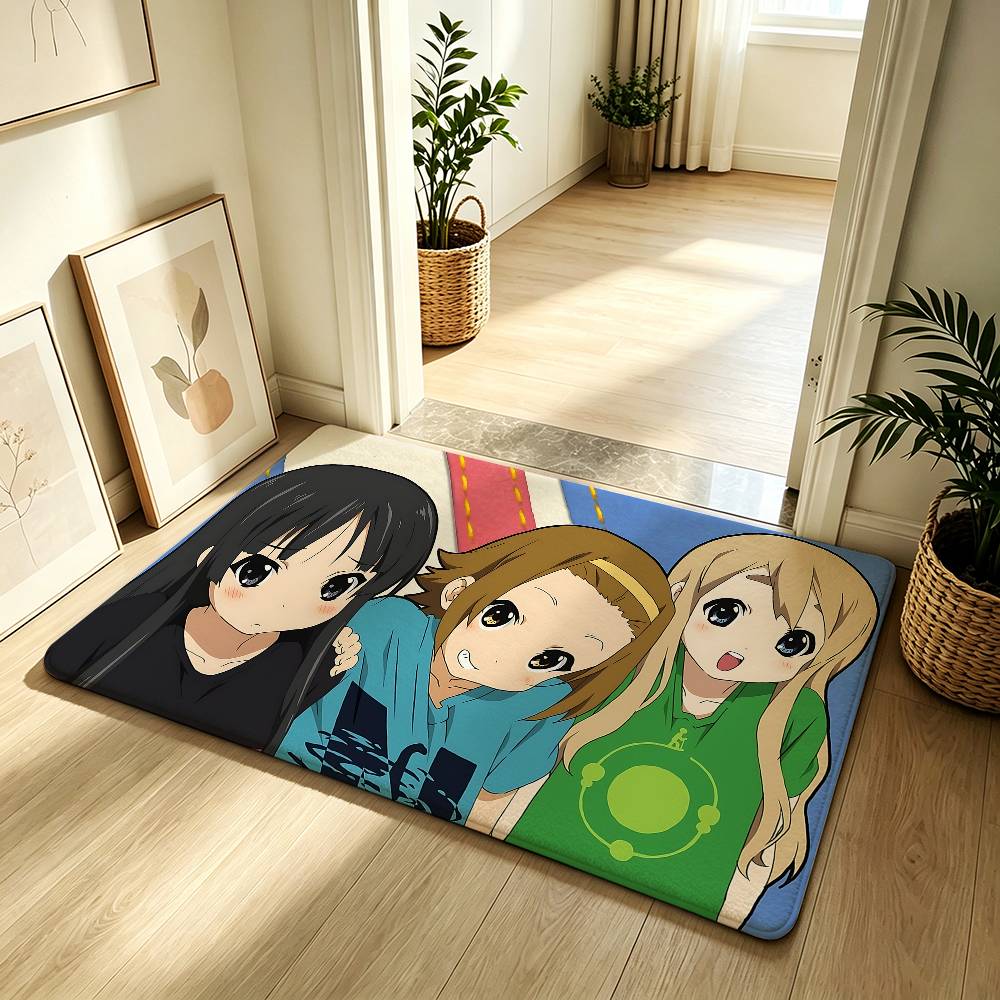 Anime K-K-ON! Carpet Bathroom Anti-slip Mat Door Mat Home Decoration Mat Entrance Door Mat Scratch-resistant Door Mat