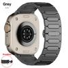 Роскошный титановый браслет для Apple Watch 10 46 мм Ultra 2/1 49 мм металлический мужской ремешок для iWatch Series 9 8 7 6 5 se 42 мм 44 мм 45 мм Correa