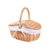 Child-sized Rattan & Willow Woven Basket with Lid - Pastoral Style, Ideal for Gifts & Storage