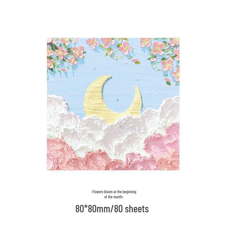 3D Масляная пастель Липкие заметки - Корейский Инс Стиль Блокноты для планирования