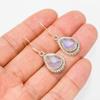 StarGems® Natural Moonstone Handmade 925 Sterling Silver Earrings 1.5" E5579