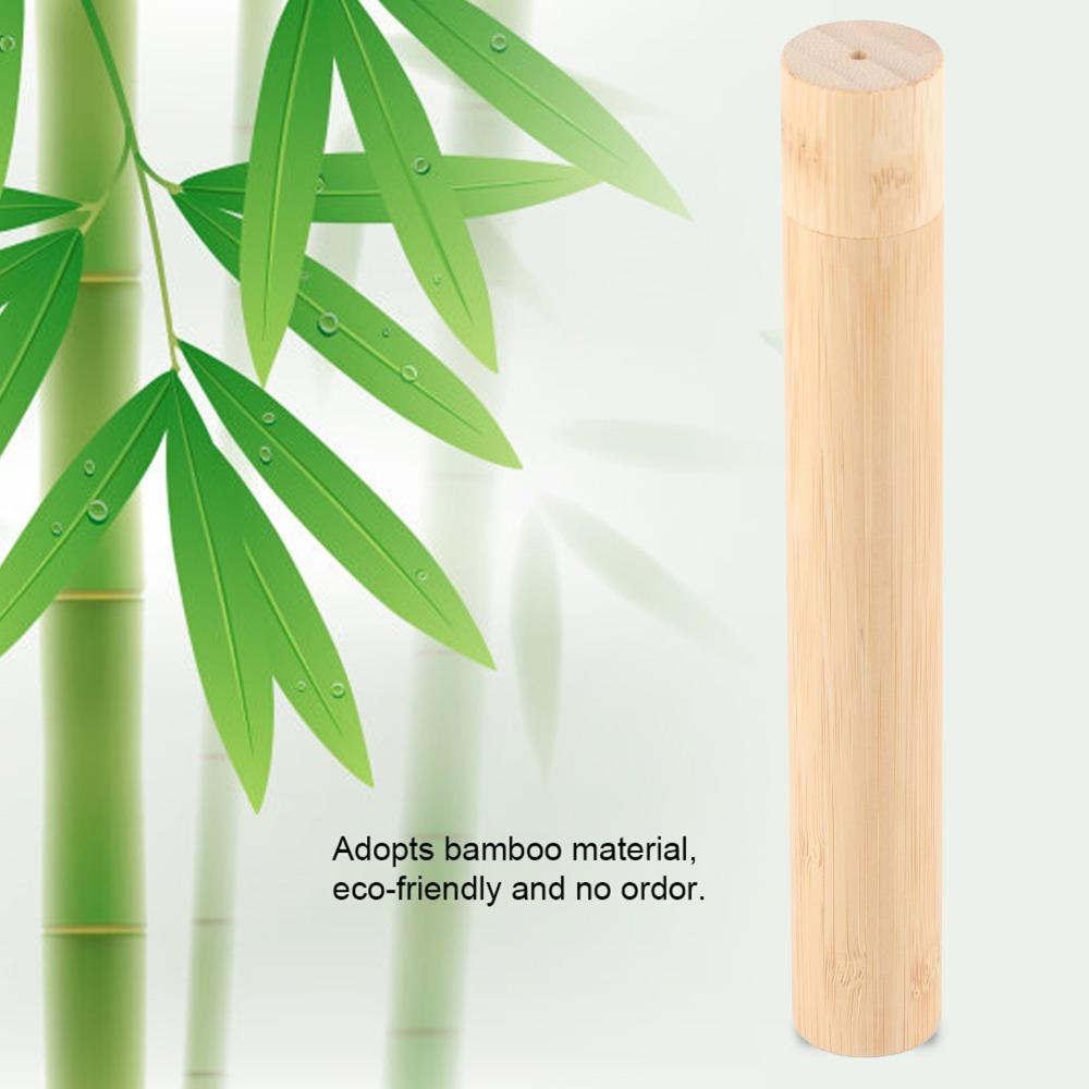 Eco Friendly Toothbrush Holder Bamboo Toothbrush Protect Box Home Travel Camping
