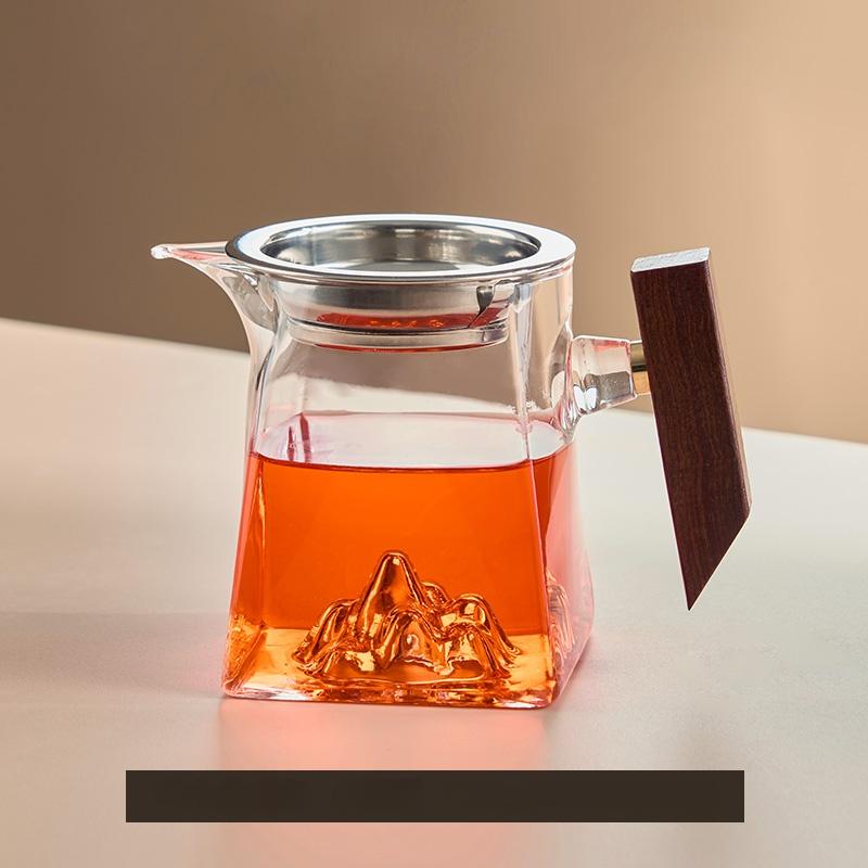 Чашка для чая 350 мл Pyrex Чайный набор Аксессуары Китайская чашка кунг-фу с ручкой Fair Cup Ручной работы чайник Фильтр Чайный набор