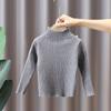 Baby Girls High Neck Baby Sweaters Autumn Winter Kids Boys Girls Long Sleeve Pure Color Knit Sweater Baby Pullover Sweaters