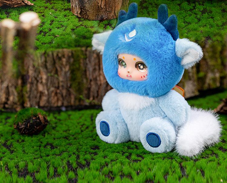 Креативная плюшевая игрушка-кукла Шань Хай Цзин - Модный компаньон для стола в слепой коробке