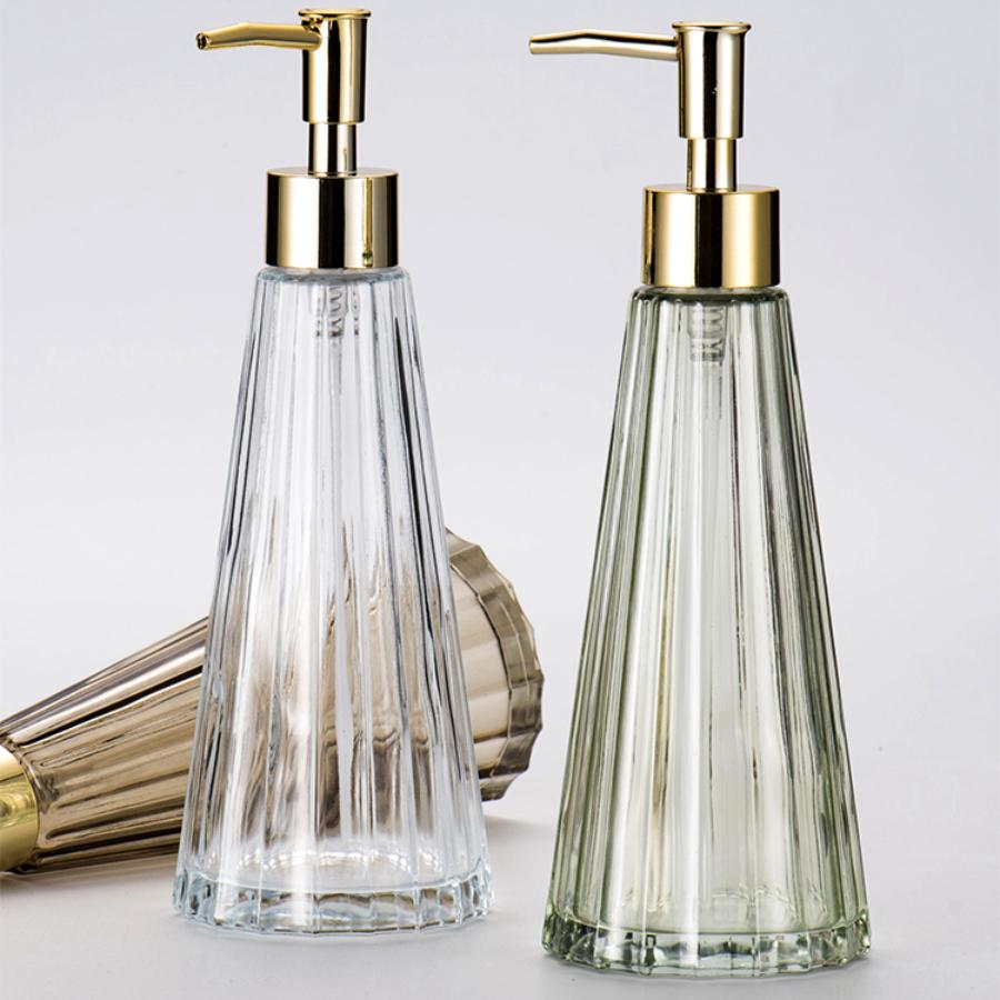 Бутылка для лосьона в форме зонтика, роскошный дозатор мыла, 300 мл, многоразовая стеклянная бутылка для геля для душа, жидкость для ванной комнаты отеля