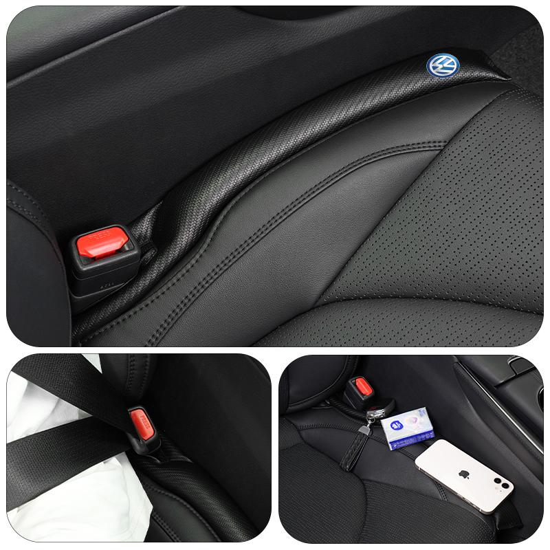 Car Seat Gap Filler Anti-Leak Filler Side Seam Plugs For VW R Scirocco Jetta Beetle Golf Passat Polo Tiguan Sharan Touran