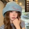 Универсальная джинсовая рыболовная кепка Корейская шляпа от солнца Японская джинсовая панама для девочек