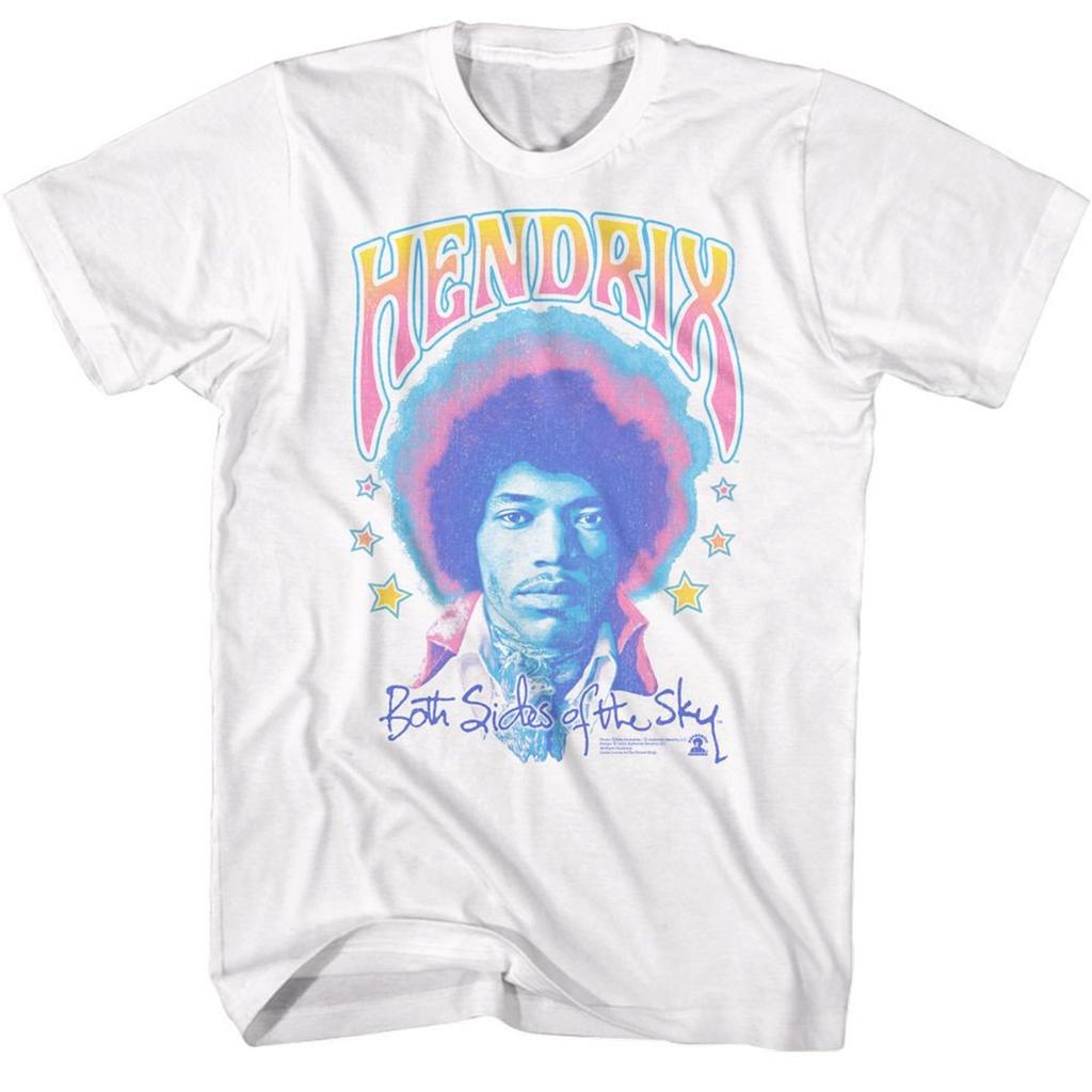 Jimi Hendrix Pastel Both Sides White T-Shirt