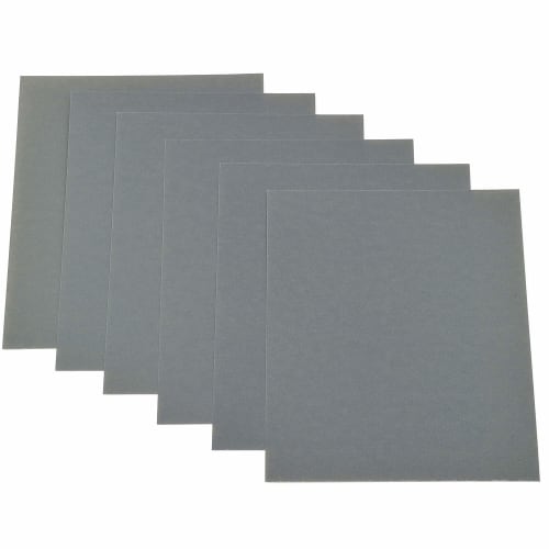 Daytona Motorcycle Waterproof Sandpaper, #600 Grit, Pack of 6, 62152