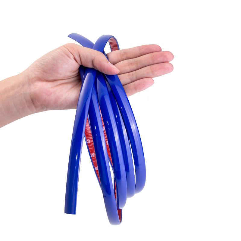 Синий автомобильный протектор для украшения окна ПВХ-полоска хромированный стиль автокрай окна хромированный молдинг отделка полосы автомобили