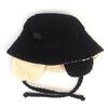 Universal Chemistry Bold Fleece Black Earflap Bucket Hat