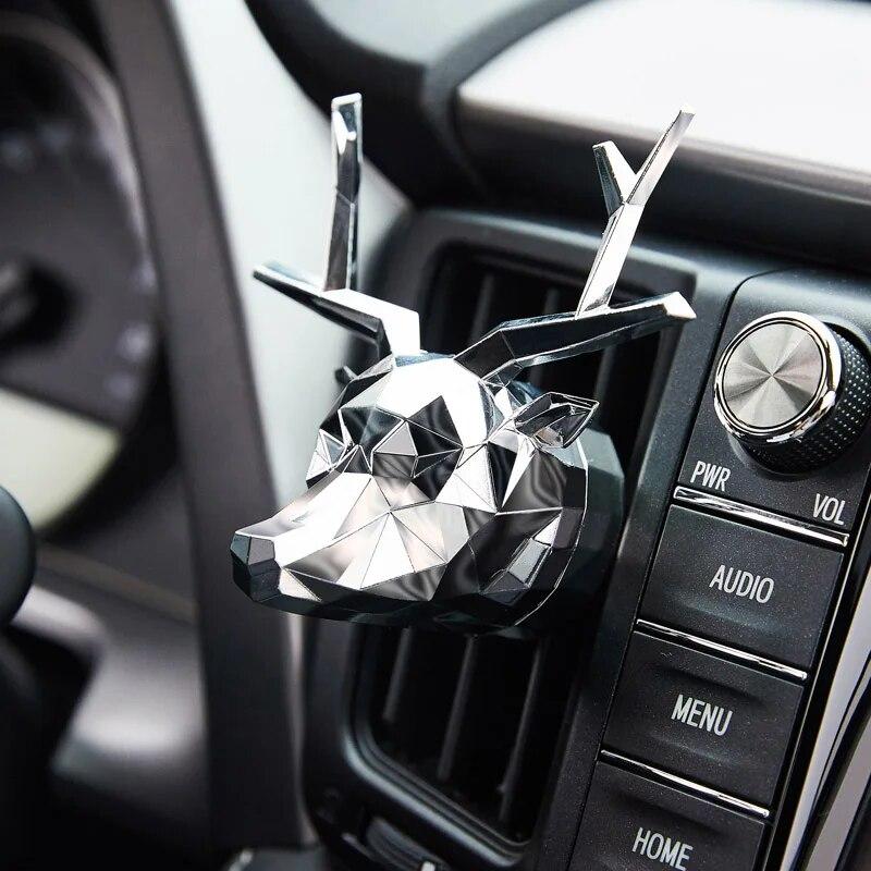 Без коробки, без духов, крутой освежитель воздуха с изображением оленя, бульдог, автомобильные духи, хороший запах для автомобильного диффузора, автоароматизатор