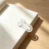 Huaqianguhh 3D-печатная закладка-кошка, устойчивый зажим для книги, нелегко упасть, не царапает, практичная отметка для чтения в качестве аксессуара