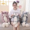 New Cuddle Plush Soft Cat Black Gray Toy Cute Animated Birthday Christmas Halloween Gift Girl Doll Dorm Room Decoration