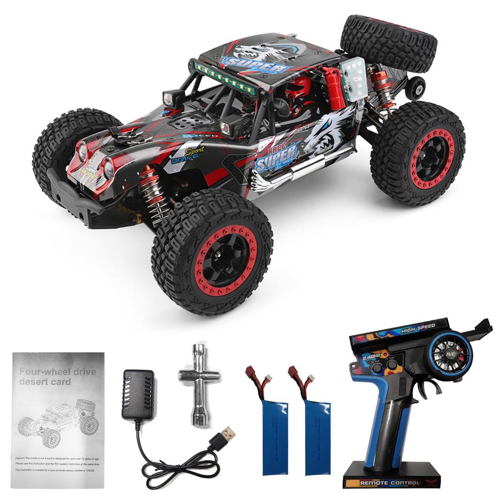 Машинка на радиоуправлении, 2,4 ГГц 60 км/ч Высокоскоростной 4WD Электромобиль с Бесколлекторным Двигателем и Светодиодной Подсветкой