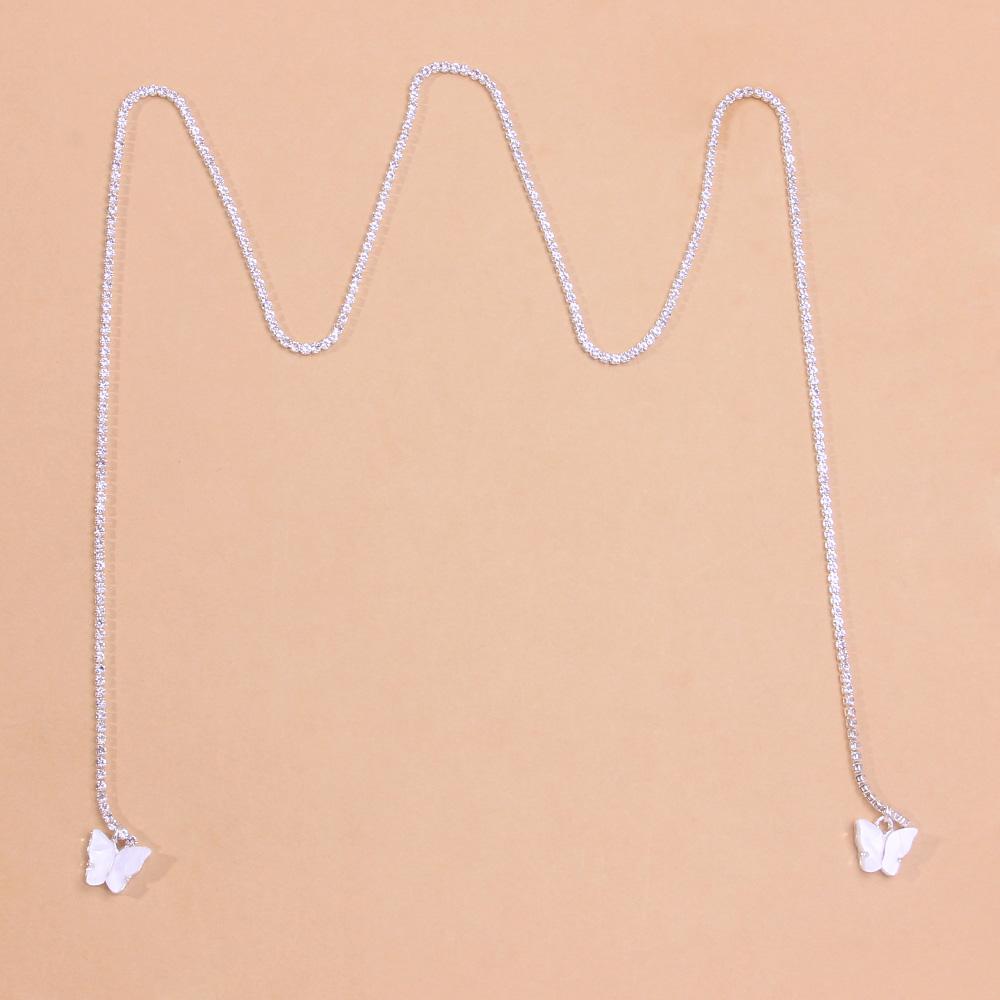 Stonefans Bohemian Teddy Bear Pendant Face Chain Jewelry Festival New Rhinestone Fashion Body Chains for Women Bikini Party Gift