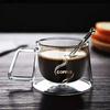 Transparent Coffee Mug 200ml Espresso Cup Drinkware Double Wall Glass  Cocktail Vodka