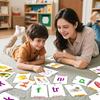 CVC Word Game Pocket Chart Phonics Flash Card Kindergarten Preschool CVC Word Builder Reading Spelling Letter Number Learning Educational Flip Chart