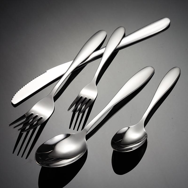 Столовые приборы из нержавеющей стали 304, ножи и вилки, ложки, тонкие зеркально отполированные ножи и вилки для стейков серии A44, подарки