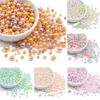 200 шт., 3-8 мм, цветные бусины из АБС-пластика, круглые искусственные жемчужные бусины для самостоятельного изготовления ювелирных изделий, украшения дома, художественный искусственный жемчуг для наполнителей ваз
