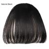 False Synthetic Air Bangs Hair Clip Extension Synthetic Fringe Natural Hairpiece for Women Girls Clip Bang Wigs Black Brown