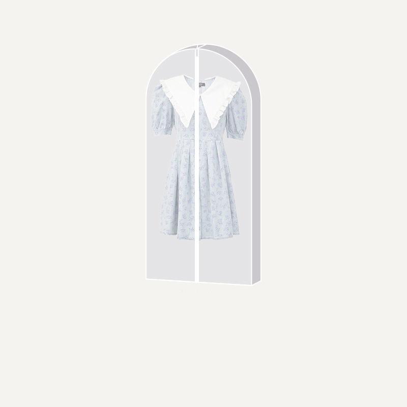 Большая вместительная трехмерная пылезащитная сумка для одежды на молнии, нетканый чехол для рубашки, костюма, пылезащитный чехол для пуховика, сумка для хранения