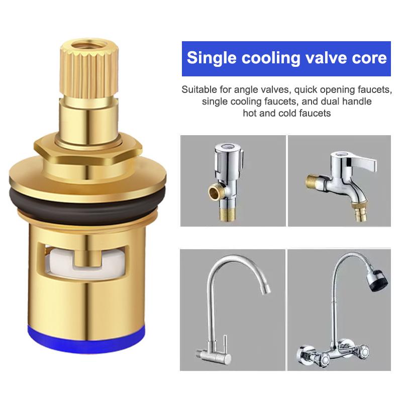 1Pc Faucet Valves Replacement Universal Tap Valve Brass Cartridge Faucet Inner Valve For Household Bathroom Kitchen Supplies